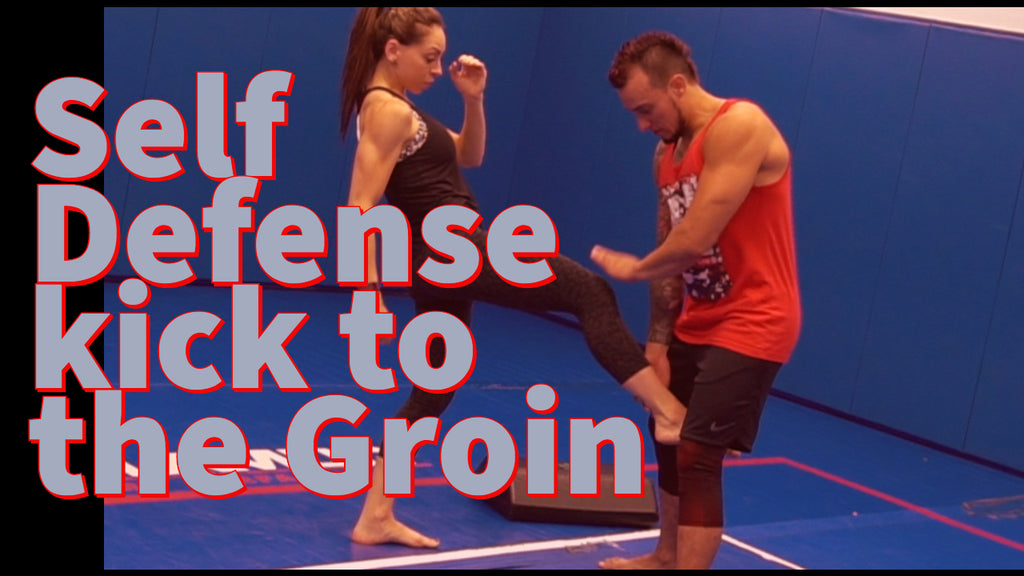 Kick To The Groin Self Defense Aplication Samuraift Cardio Kickboxin 