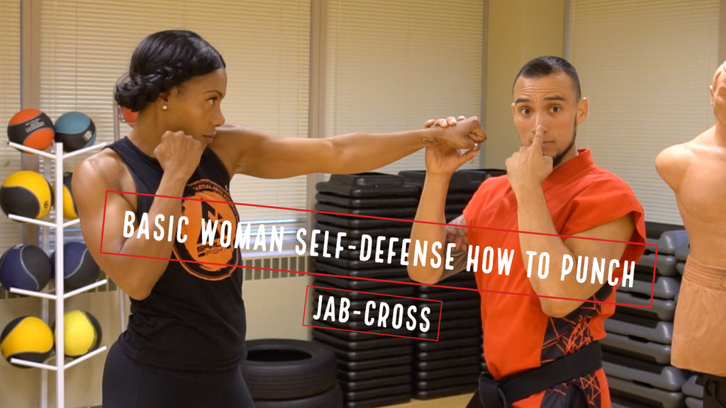 Basic Woman Self-defense How to punch jab-cross