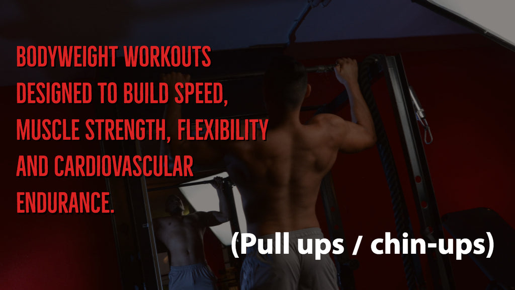 Bodyweight workouts (Pull ups / chin-ups)